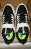 特步兒童童鞋基礎跑鞋男女童全革百搭運動(dòng)鞋 黑/特步白/松石綠 38 曬單實(shí)拍圖