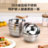 京東京造304不銹鋼碗 湯碗 雙層隔熱餐具面碗12cm 6只裝 曬單實(shí)拍圖