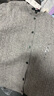 優(yōu)衣庫女裝紐花圓領(lǐng)針織開(kāi)衫/毛衣外套空調衫通勤秋冬新款481477 03 灰色 XL 曬單實(shí)拍圖