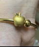 周生生 足金Charme串珠蘋(píng)果黃金轉(zhuǎn)運(yùn)珠男女不含繩85391C定價(jià) 曬單實(shí)拍圖