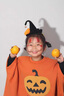 G.DUCKKIDS童裝萬(wàn)圣節cos服兒童南瓜斗篷秋冬女童披風(fēng)幽靈裝扮幼兒園表演服 桔色-男女同款 S（適合身高90-100cm） 曬單實(shí)拍圖