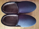 加肥加大碼冬季老北京布鞋男棉鞋保暖加絨中老年爸爸休閑老人鞋 101藏藍色 45 曬單實(shí)拍圖