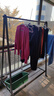 穩(wěn)納衣架落地鋁合金衣帽架可折疊置物架臥室掛衣架簡(jiǎn)約YA6312G 曬單實(shí)拍圖
