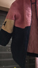 ASK JUNIOR女童棉服冬裝中大童加厚夾棉保暖棉衣兒童毛絨外套 粉色 160  曬單實(shí)拍圖
