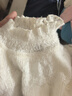 兩三事白色打底連衣裙2025秋冬季高領(lǐng)小個(gè)子蕾絲內搭長(cháng)裙白雪公主 杏色 S 曬單實(shí)拍圖