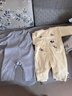 秋冬新款嬰兒寶寶純色針織爬服嬰幼兒衣服春季毛衣針織連體哈衣潮 淺灰 73cm 曬單實(shí)拍圖