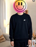 耐克(NIKE)男春秋圓領(lǐng)衛衣 休閑運動(dòng) 時(shí)尚簡(jiǎn)約FN3889-010黑 L 曬單實(shí)拍圖