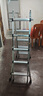 鎂多力（midoli）折疊梯多功能伸縮 人字梯鋁合金工程加厚可升降便攜家用登高直梯 【五步多功能款】人字2.5=直梯5米 *1 曬單實(shí)拍圖