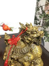 明恩黃銅龍龜風(fēng)水擺件聚寶八卦龍龜龍頭龜銅金錢(qián)龜辦公室家用客廳 聚寶盆龍龜 高約10cm（底座+五帝錢(qián)） 曬單實(shí)拍圖