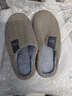 大碼男士棉拖鞋冬季室內家居防滑加厚底毛絨情侶拖鞋女冬 卡其色 42-43 曬單實(shí)拍圖