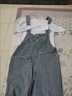 麥潮尚港風(fēng)男士背帶褲寬松大碼闊腿褲連體牛仔褲男女情侶老爹吊帶褲 復古藍#675單件(男女) S 曬單實(shí)拍圖