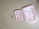 京東物流 化妝包ins收納包便攜旅行透明洗漱包化妝品收納袋 大號粉色小號粉色 曬單實(shí)拍圖