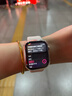Apple/蘋(píng)果 Watch Series 10 智能手表GPS款42毫米玫瑰金色鋁金屬表殼淡桃粉色運動(dòng)型表帶M/L MX1V3CH/B 曬單實(shí)拍圖