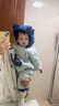 G.duck新生嬰兒羽絨服連體衣冬季外出服一歲男女寶寶冬天衣服小月齡外套 藍色立體恐龍 66 cm 曬單實(shí)拍圖