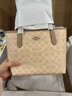 蔻馳（COACH）【品牌直供】女士CITY23小號單肩托特包拼色CU759 曬單實(shí)拍圖