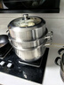 美廚（maxcook）蒸鍋 304不銹鋼34CM三層蒸鍋 加厚復底湯鍋燃氣電磁爐通用 MCZ559 曬單實(shí)拍圖