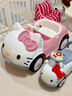 岙貝樂(lè )hellokitty貓兒童電動(dòng)車(chē)可坐人四輪汽車(chē)女孩可遙控玩具車(chē)寶寶童車(chē) KT小貓mini版-6V4.5電瓶-雙驅-藍牙早教-搖擺-遙控 曬單實(shí)拍圖