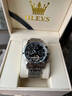 歐利時(shí)瑞士認證正品名牌手表男士全自動(dòng)機械表多功能防水時(shí)尚款高檔男表 本色灰面 曬單實(shí)拍圖