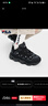 斐樂(lè )（FILA）官方女鞋豌豆加絨鞋老爹鞋2025冬季新款休閑厚底運動(dòng)鞋 黑-BK 37.5 曬單實(shí)拍圖