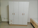 米囹衣柜家用臥室出租房屋用經(jīng)濟型簡(jiǎn)易組裝木質(zhì)兒童儲物收納衣櫥柜子 【淺胡桃+白】4門(mén)款 寬140深40高180 2門(mén) x 組裝 曬單實(shí)拍圖
