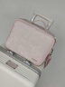 OBOXLED帶鏡化妝包美 【國風(fēng)絲綢】-白桃粉-12寸 曬單實(shí)拍圖