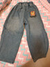 瑪米瑪卡男童牛仔褲秋冬加絨厚款兒童褲子長(cháng)褲潮流時(shí)尚牛仔褲 曬單實(shí)拍圖