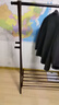 米客米家（MIKEMIJIA）實(shí)木衣帽架落地掛衣架臥室衣架家用木質(zhì)掛衣服架子室內簡(jiǎn)易晾衣架 【新升級】帶掛褲桿-胡桃色120 曬單實(shí)拍圖