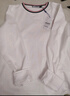 ELLE ACTIVE簡(jiǎn)約拼色圓領(lǐng)長(cháng)袖t恤女休閑通勤純棉舒適透氣打底上衣女 白色 XL 曬單實(shí)拍圖