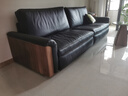 樸愫木作全真皮黑胡桃木沙發(fā)客廳頭層牛皮高奢皮藝沙發(fā) 2.9m-360°全真皮-騎士黑丨現貨 曬單實(shí)拍圖