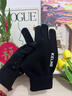卡爾美（KELME）騎行手套男毛線(xiàn)手套冬季保暖手套防寒觸屏手套跑步運動(dòng)訓練 黑色  曬單實(shí)拍圖