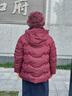 中老年冬季連帽棉衣女?huà)寢尪b羽絨棉服70歲80老太太奶奶保暖外套 棗紅色 2603 2XL 建議110-130斤 曬單實(shí)拍圖