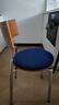 全今中古餐椅丹麥設計師小眾靠背休閑椅網(wǎng)紅復古電鍍碳素鋼椅子 【 升級鍍鉻碳鋼】原森木紋靠背+藍色坐墊 曬單實(shí)拍圖