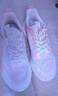 回力女鞋運動(dòng)鞋女2025新款冬季加厚保暖休閑鞋子女百搭軟底減震跑步鞋 白粉【皮面款】 37 (235mm) 曬單實(shí)拍圖