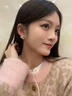芯奢小香風(fēng)雙C耳釘女士無(wú)耳洞耳夾輕奢高級感氣質(zhì)仿珍珠耳墜高端耳飾 耳夾款一對 曬單實(shí)拍圖