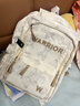 回力書(shū)包初中高中生大學(xué)生女生男字母背包小學(xué)生高年級雙肩包旅行背包 曬單實(shí)拍圖