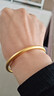 六福珠寶 一生一世黃金手鐲福滿(mǎn)傳家足金素圈 計價(jià) 58mm-約13.14克 曬單實(shí)拍圖