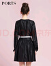 PORTS寶姿商場(chǎng)同款春季新品女裝連衣裙SD8D023PWA003 黑色 S (4) 曬單實(shí)拍圖