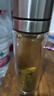 XDO一鍵開(kāi)蓋水杯男士茶杯雙層玻璃泡茶杯子防爆耐高溫全鋼蓋 曬單實(shí)拍圖