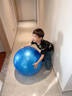 REXL兒童感統訓練大龍球瑜伽球嬰兒早教顆粒加厚防爆平衡球大氣球 【環(huán)保無(wú)味】藍色（加厚防爆） 55cm (身高75cm以下) 曬單實(shí)拍圖