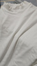 俞兆林半高領(lǐng)打底衫女磨絨立領(lǐng)秋冬內搭保暖上衣膚感T恤白色 曬單實(shí)拍圖