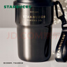 星巴克（Starbucks）咖啡寶藏咖啡杯流金款雙飲口不銹鋼杯365ml車(chē)載水杯生日禮物 曬單實(shí)拍圖