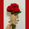 Jellycat英國趣味玫瑰花手捧花束毛絨玩具玩偶可愛(ài)仿真花求婚情人女友禮物 玫瑰花 曬單實(shí)拍圖