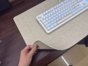 范爺家仿亞麻超大鼠標墊學(xué)生寫(xiě)字書(shū)桌墊辦公電腦游戲桌墊筆記本大號加厚 曬單實(shí)拍圖