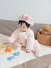 G.duck小黃鴨嬰兒衣服冬季棉服新生兒連體衣冬天棉衣純棉加厚嬰幼兒棉襖 遇見(jiàn)粉色180g【加厚】 66cm 【建議12-15斤  2-5個(gè)月】 曬單實(shí)拍圖