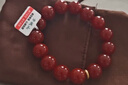 青城山 紅瑪瑙手串男女款正品滿(mǎn)色滿(mǎn)肉本命年轉運珠情侶手鏈七夕節禮物 14mm紅瑪瑙手串男款【已過(guò)香】 曬單實(shí)拍圖