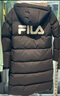 FILA 斐護科技|斐樂(lè )女裝長(cháng)款羽絨服冬季休閑簡(jiǎn)約連帽保暖羽絨外套 正黑色-BK 165/84A/M 曬單實(shí)拍圖