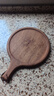 初心烏檀木整木圓形西餐披薩板披薩托盤(pán)烘焙pizza托盤(pán)牛排板6-8寸 曬單實(shí)拍圖