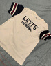 Levi's李維斯童裝夏季新款男童復古短袖T恤兒童學(xué)院風(fēng)上衣 糖果白【涼感面料】 130 /64 【建議身高116-122cm】 曬單實(shí)拍圖