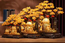 禮之源招財貓搖錢(qián)樹(shù)擺件聚寶盆工藝品辦公室店鋪收銀臺喬遷喬遷開(kāi)業(yè)禮物 小號黃水晶發(fā)財樹(shù)八方來(lái)米招財貓 曬單實(shí)拍圖