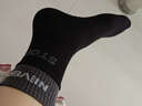 杜威克瑜伽襪子專(zhuān)業(yè)防滑舞蹈普拉提中長(cháng)筒運動(dòng)襪假兩件款2雙裝黑+紫 曬單實(shí)拍圖